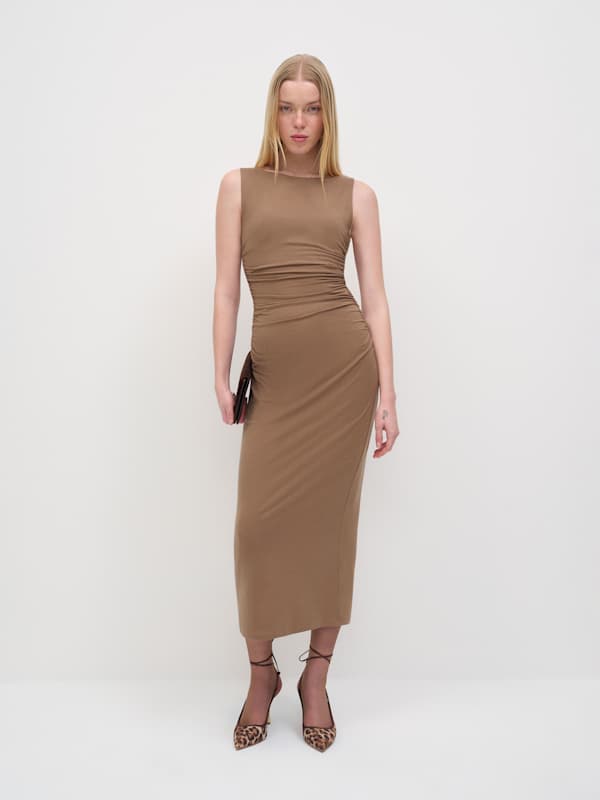 Benson Knit Dress - Nutty